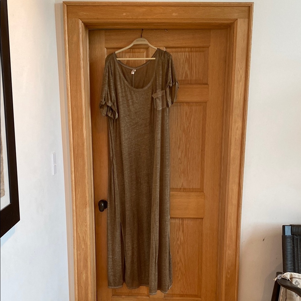 Cacique Olive Green Maxi Dress/Nightgown/Cover up on Plus size 18-20